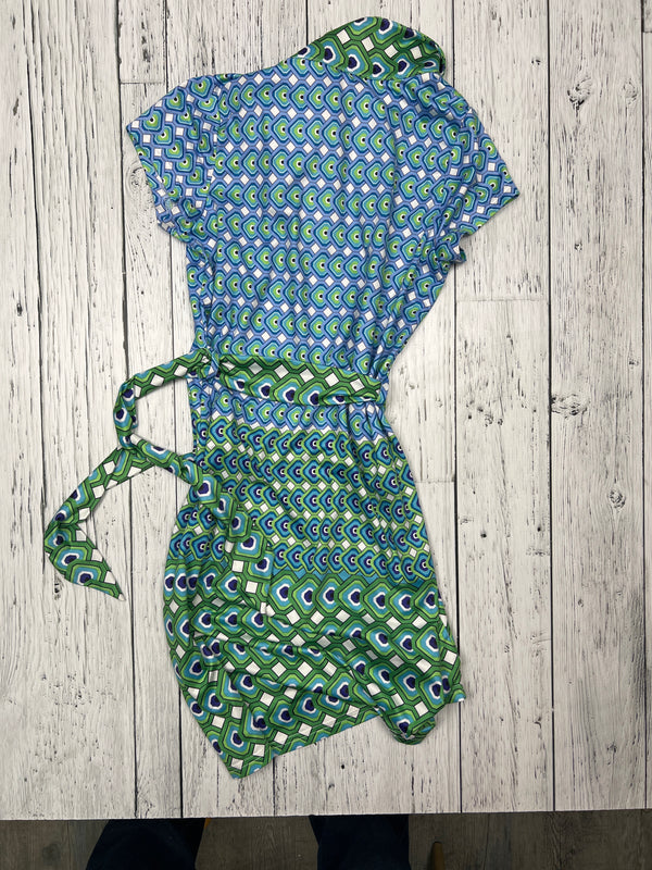 Laundry Short sleeve blue & green dress Girls 14
