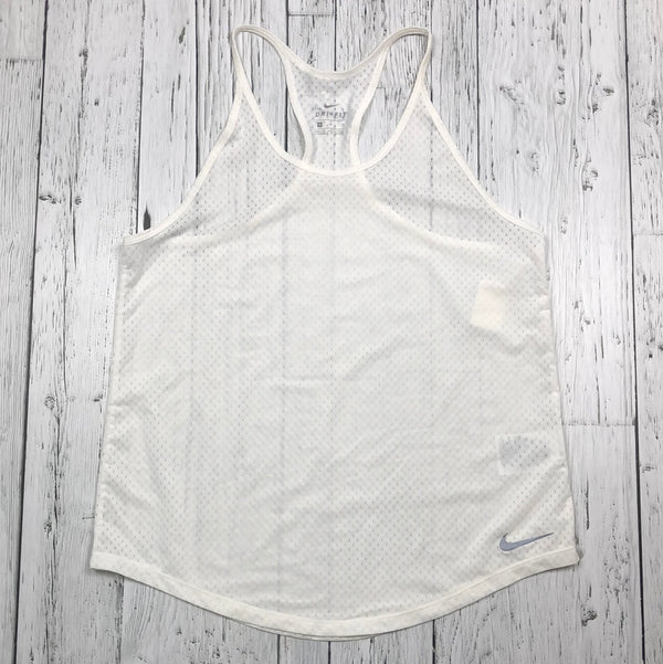 Nike white sheer tank top - Hers M