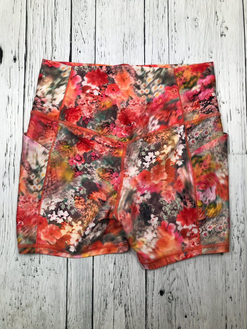 Athleta orange pink floral shorts - Hers M