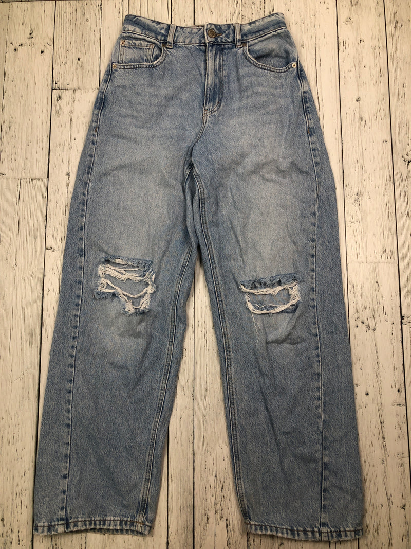 Garage blue distressed jeans - Hers XS/25