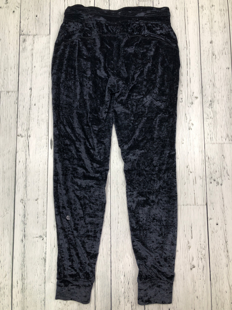 lululemon black velvet pants - Hers S/6