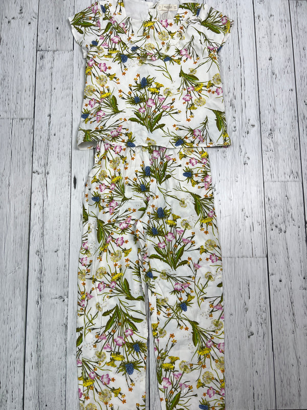 MANGO white floral patterned romper - Girls 10