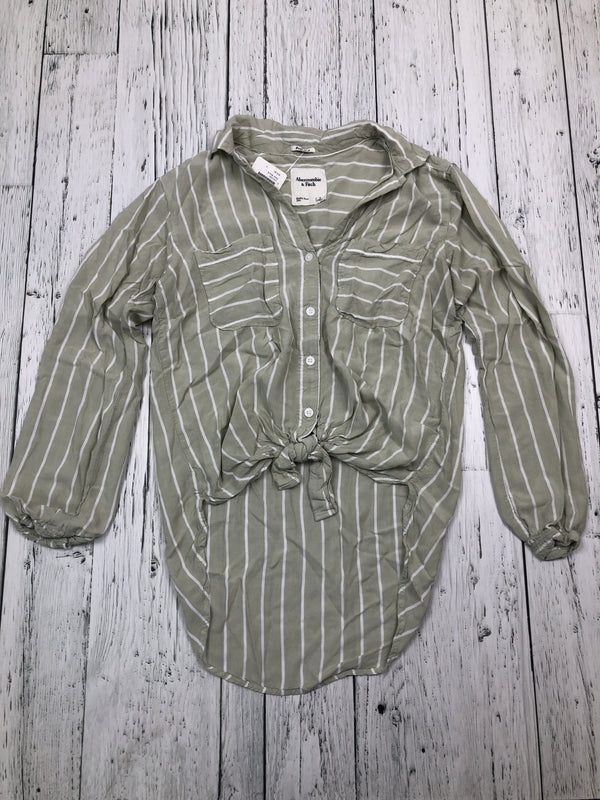 Abercrombie&Fitch green white striped shirt - Hers S