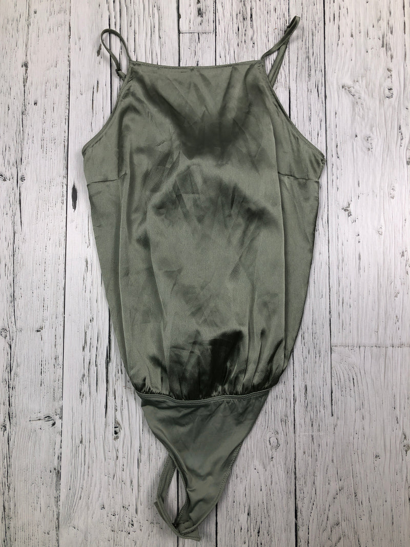 Abercrombie&Fitch green silk bodysuit - Hers S