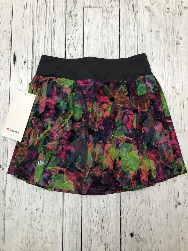 lululemon green purple patterned skirt - Hers XS/2