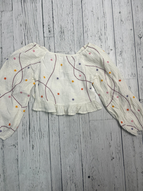 Zara White floral shirt - Girls 12
