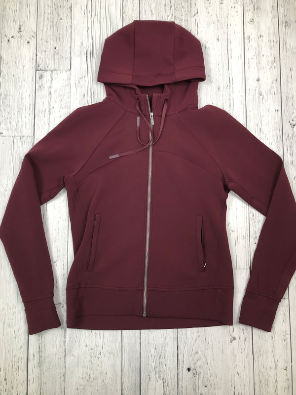 lululemon dark red zip up hoodie - Hers L/10