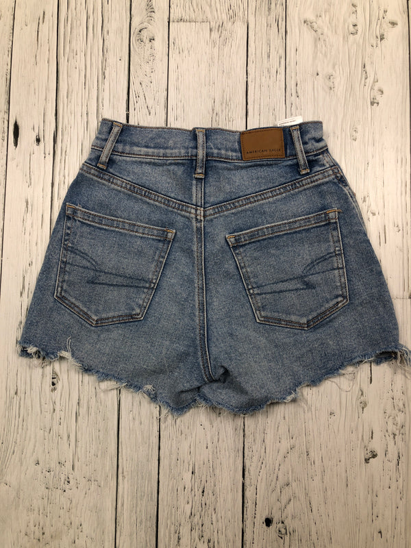 American Eagle blue denim shorts - Hers XXS/00