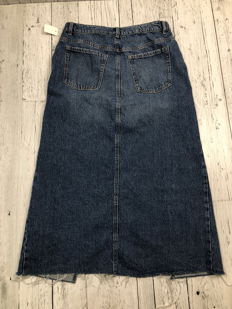 Garage blue denim long skirt - Hers M