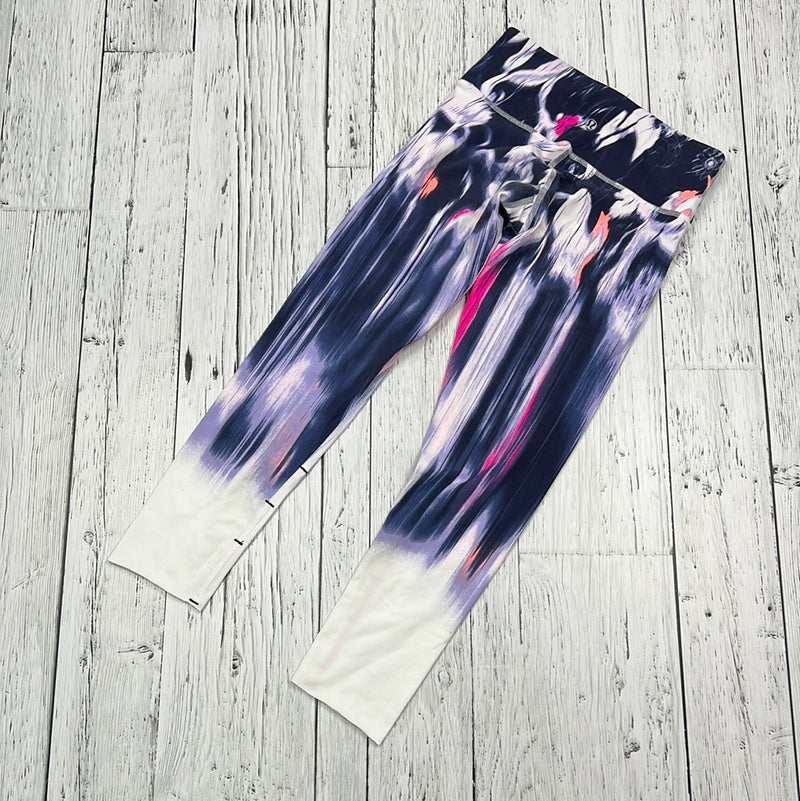 lululemon purple white patterned capris - Hers XS/2