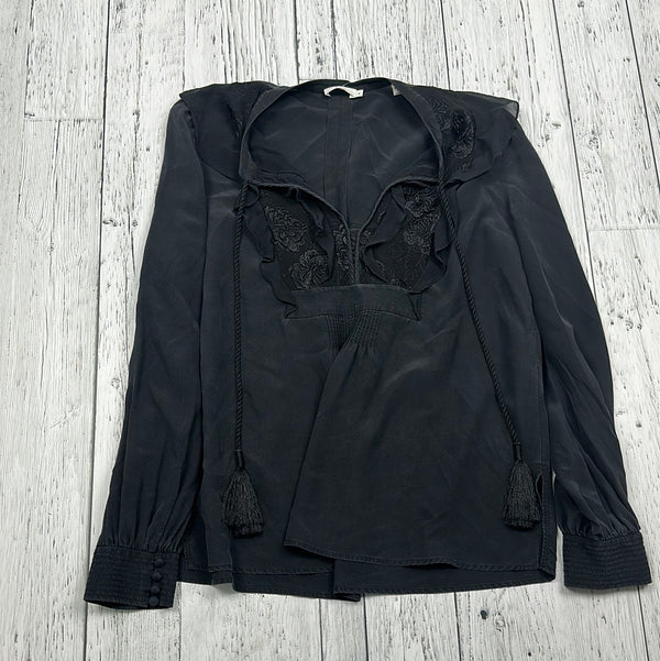 A.L.C Black Sheer Blouse - Hers M/8