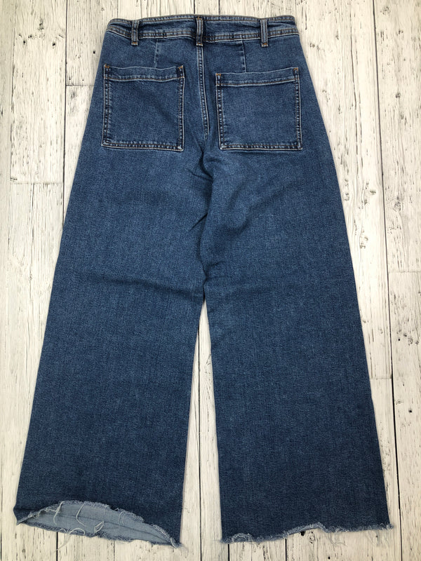 Zara blue wide leg jeans - Hers M/8