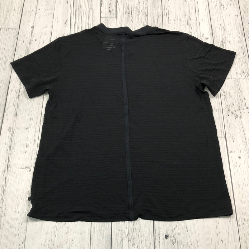 lululemon black sheer t-shirt - Hers S/4