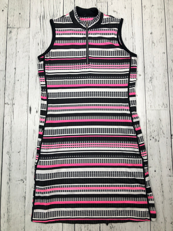 Tail black white pink patterned golf dress - Hers S