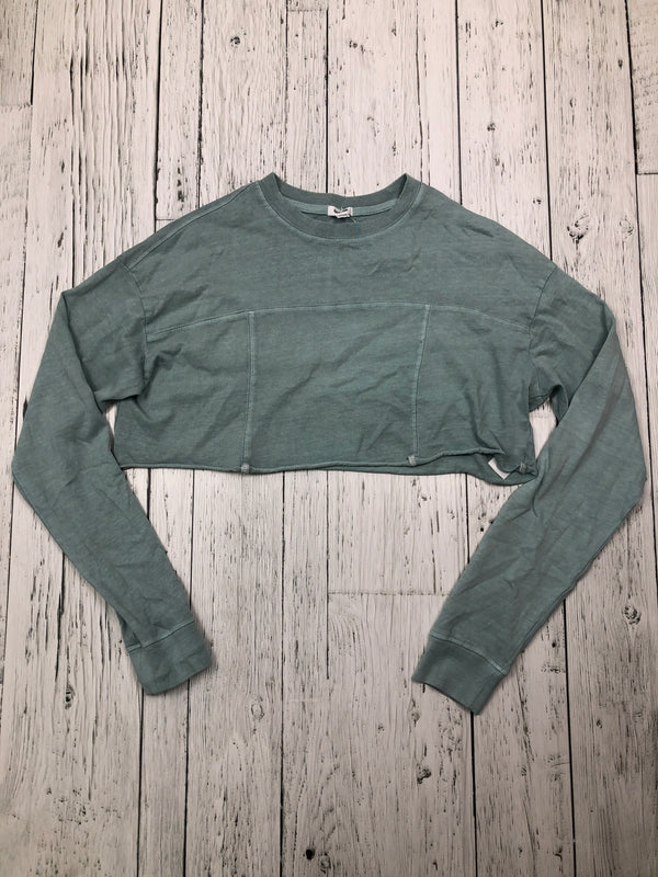 Garage green cropped shirt - Hers XS