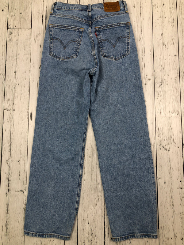 Levi’s blue ribcage straight jeans - Hers XS/25