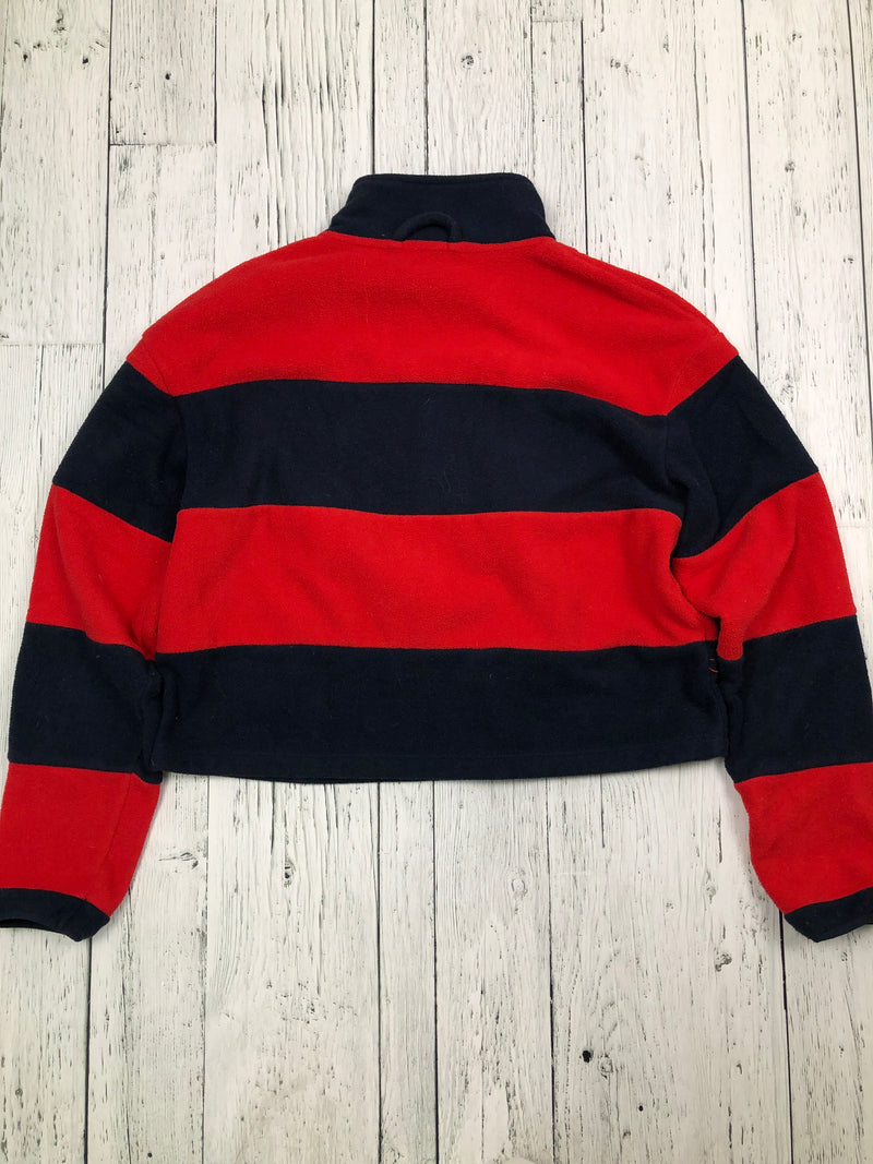 Garage red navy striped sweater - Hers XS