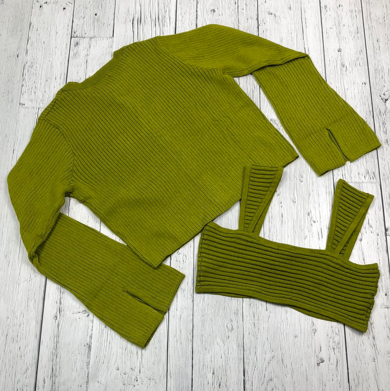 Wild Fable green tank top+sweater - Hers M