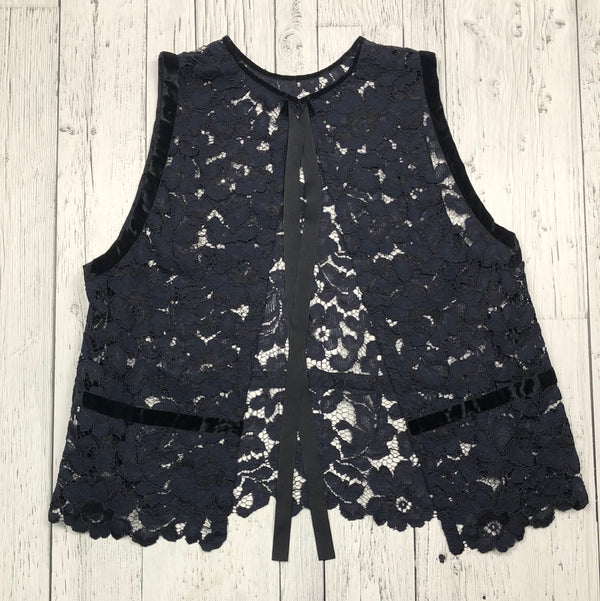 Lewit navy lace tank top - Hers M