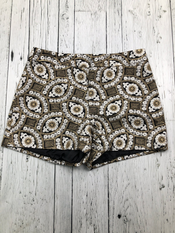 Alice+Olivia gold white patterned shorts - Hers XXS/0