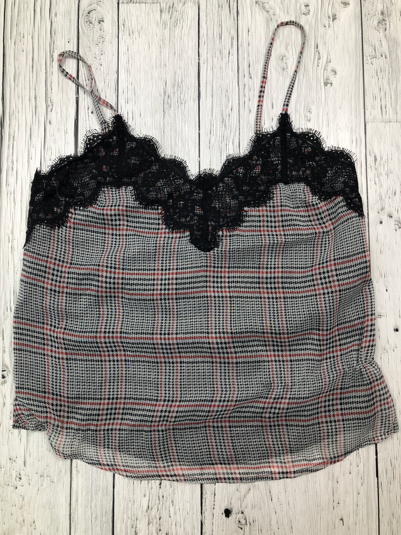 Abercrombie&Fitch grey red plaid tank top - Hers XS