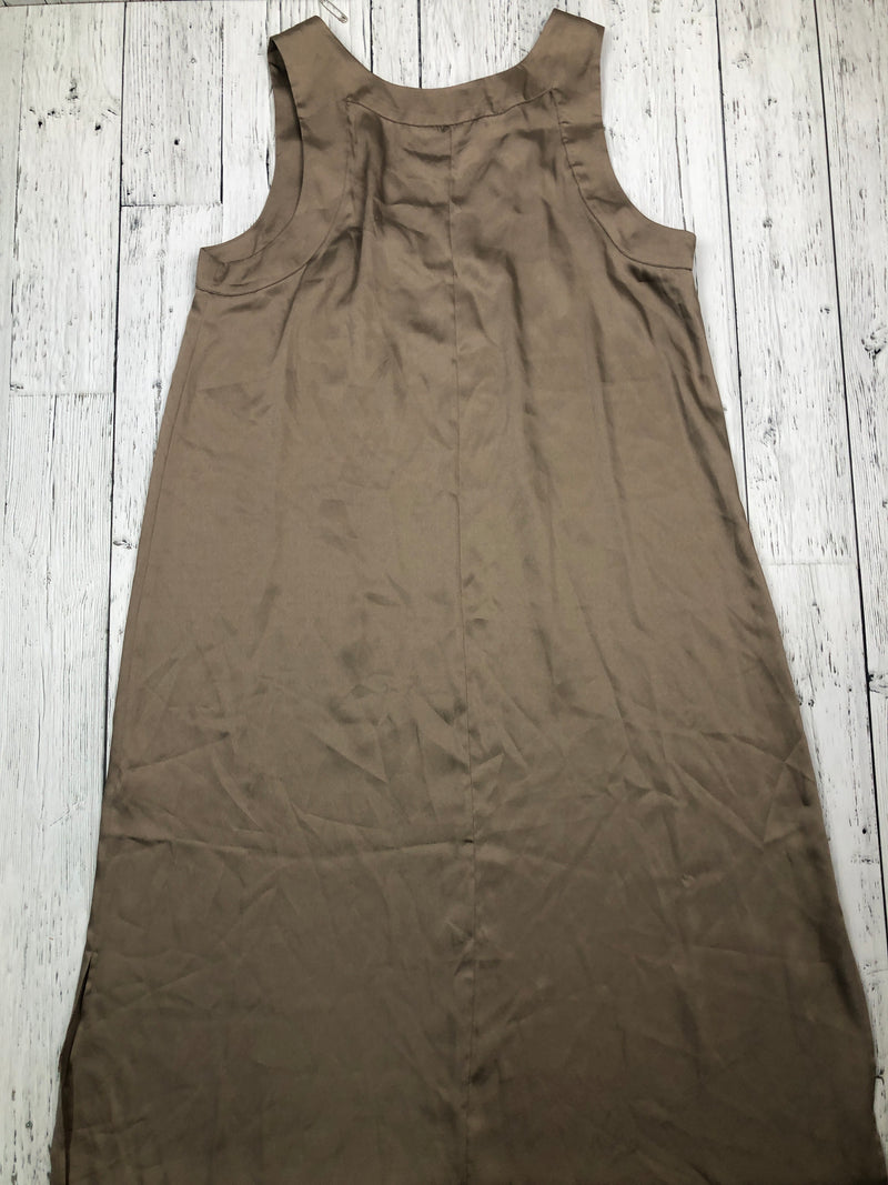 DKNY brown satin dress - Hers L