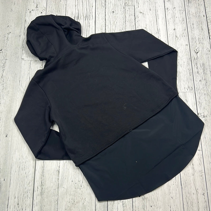 Athleta black hooded shirt - Hers L