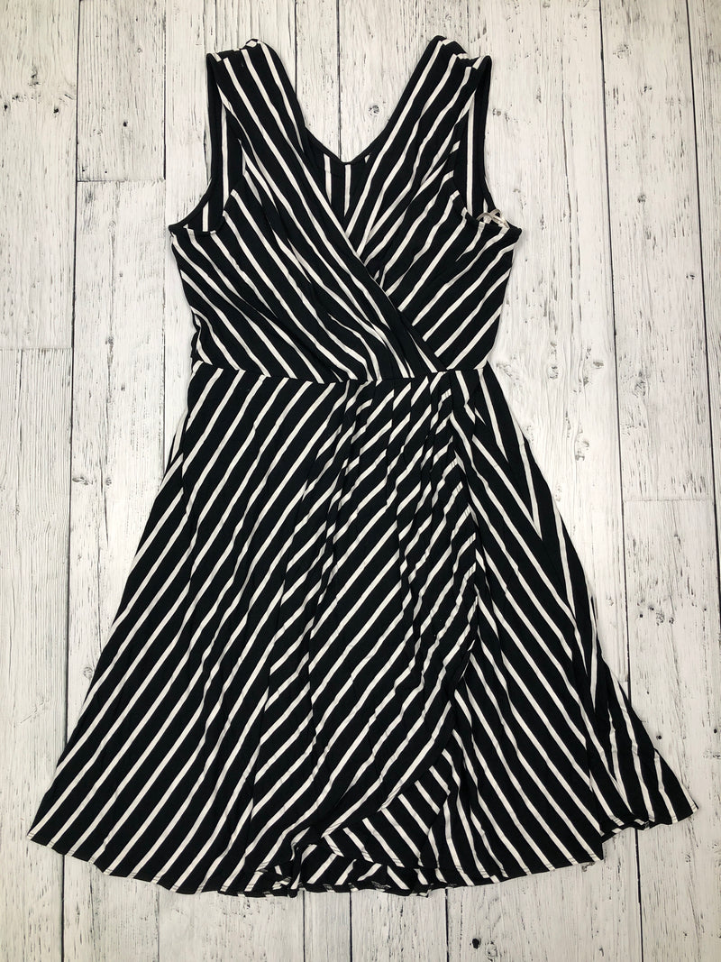 Tommy Bahama black white striped dress - Hers M