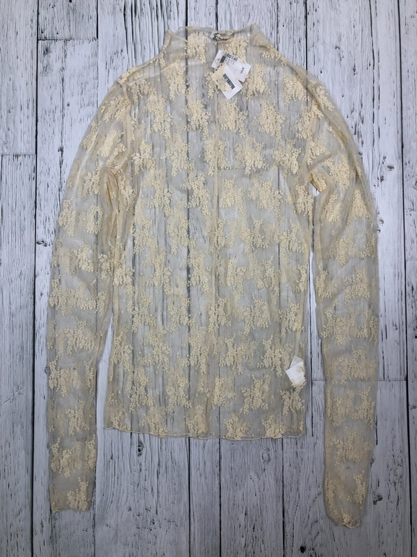 Free People white sheer shirt - Hers L