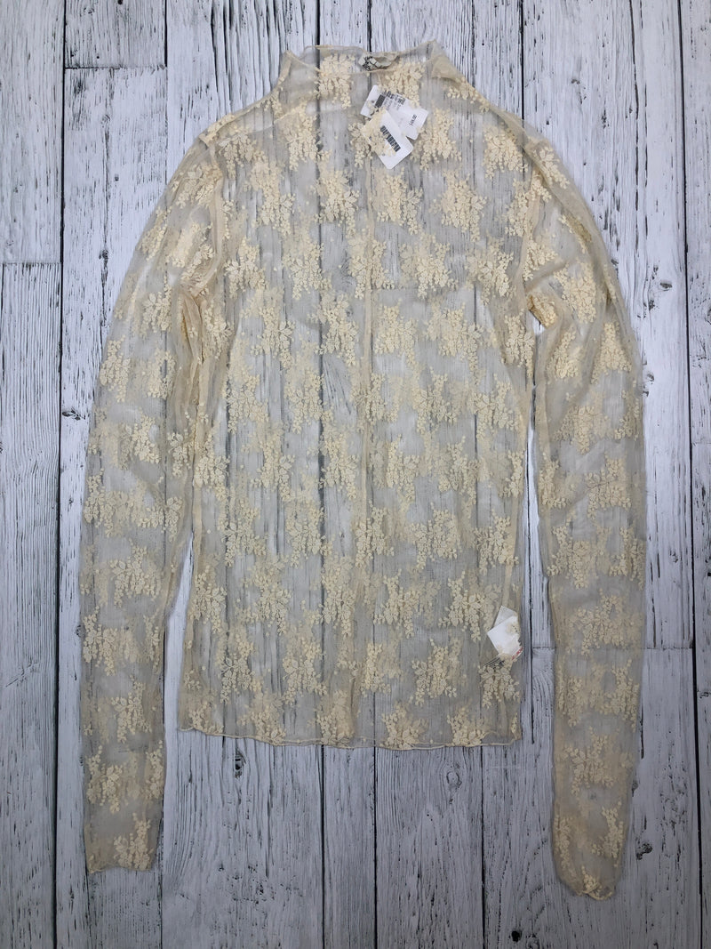 Free People white sheer shirt - Hers L