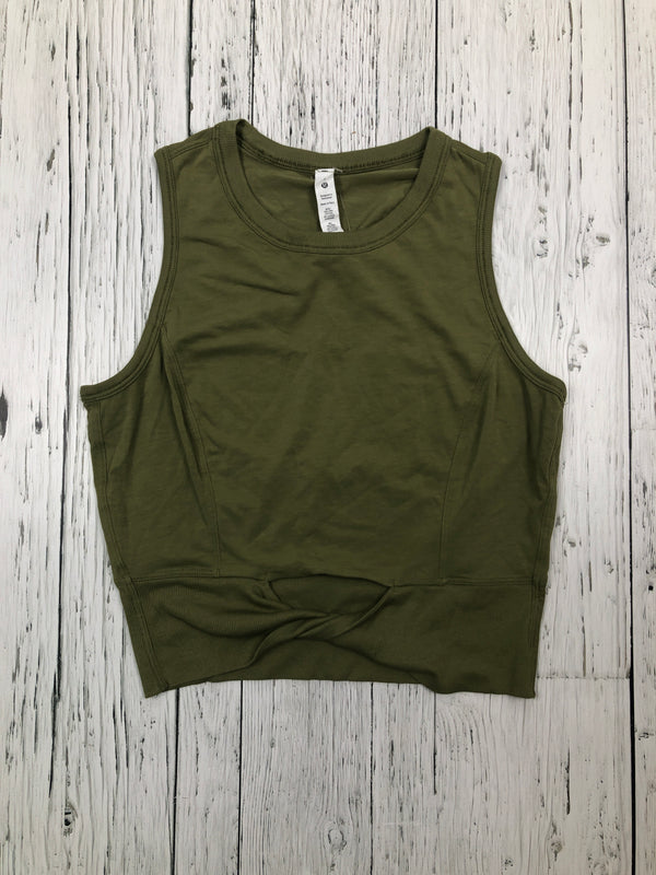 Green lululemon crop tank top - Hers 8