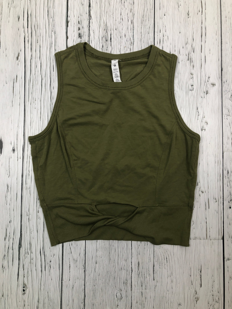 Green lululemon crop tank top - Hers 8