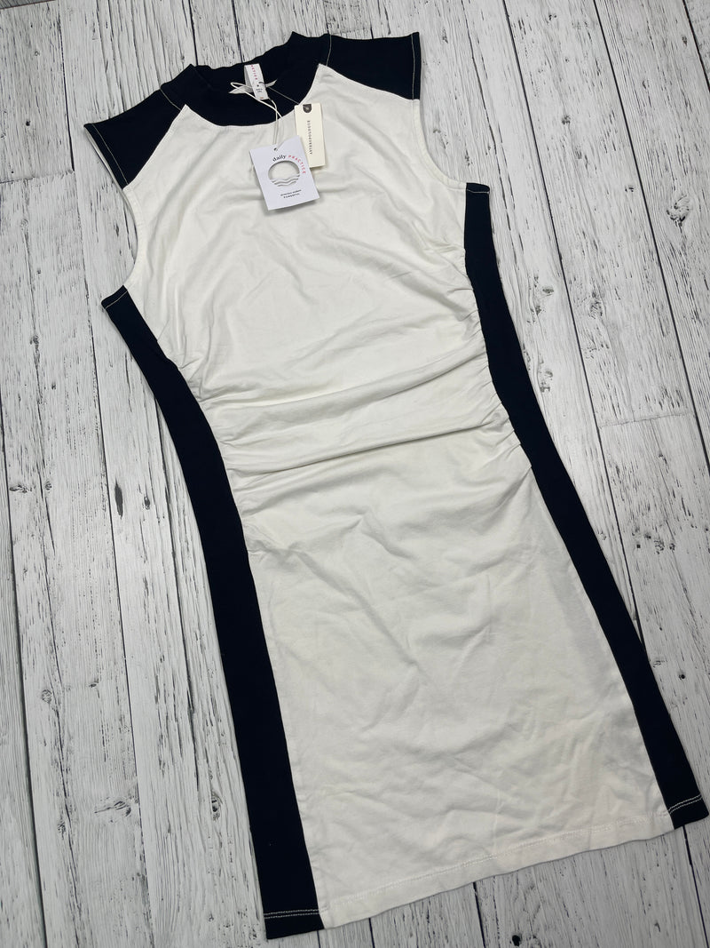 Anthropologie daily practice black and white dress - Hers M