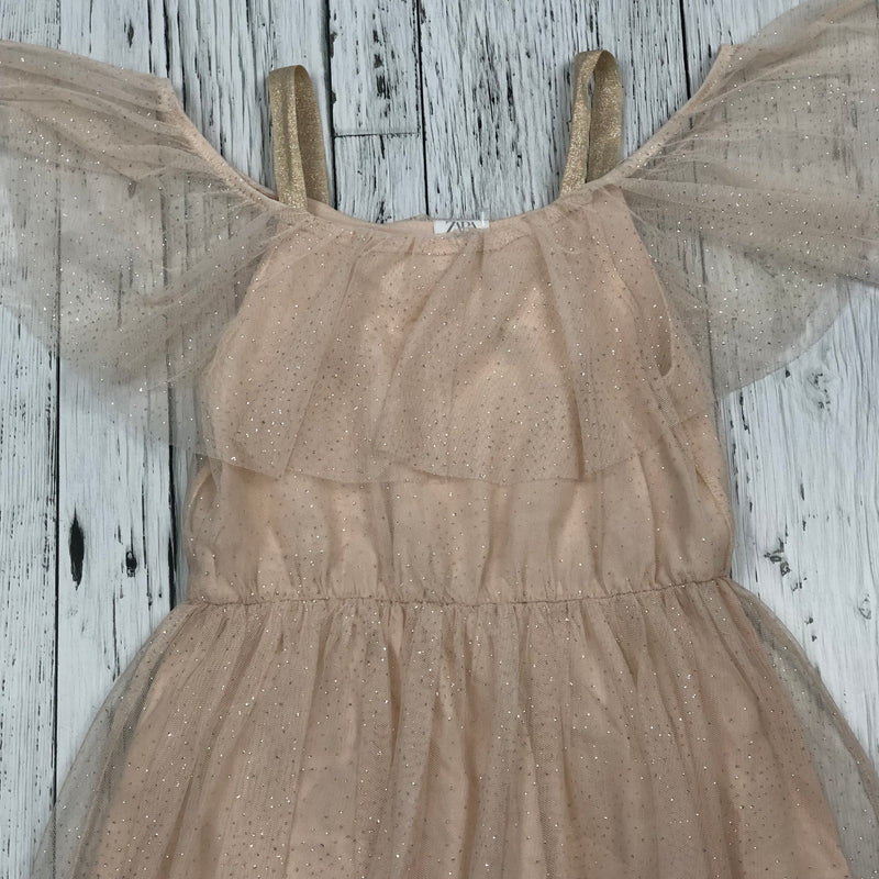 Zara Pink Sparkly Tulle Dress - Girls 9