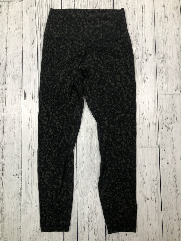lululemon green patterned leggings - Hers S/6