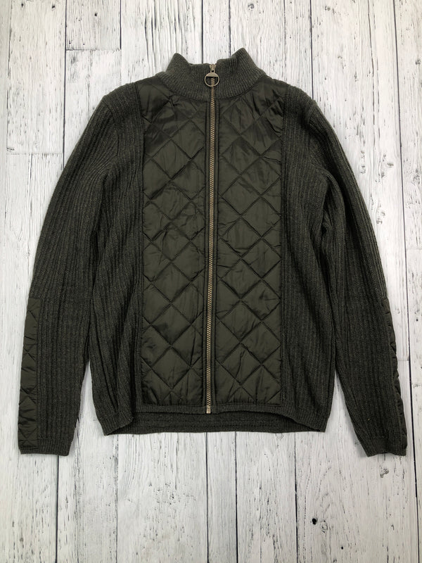 Barbour green sweater jacket - Hers XL/12