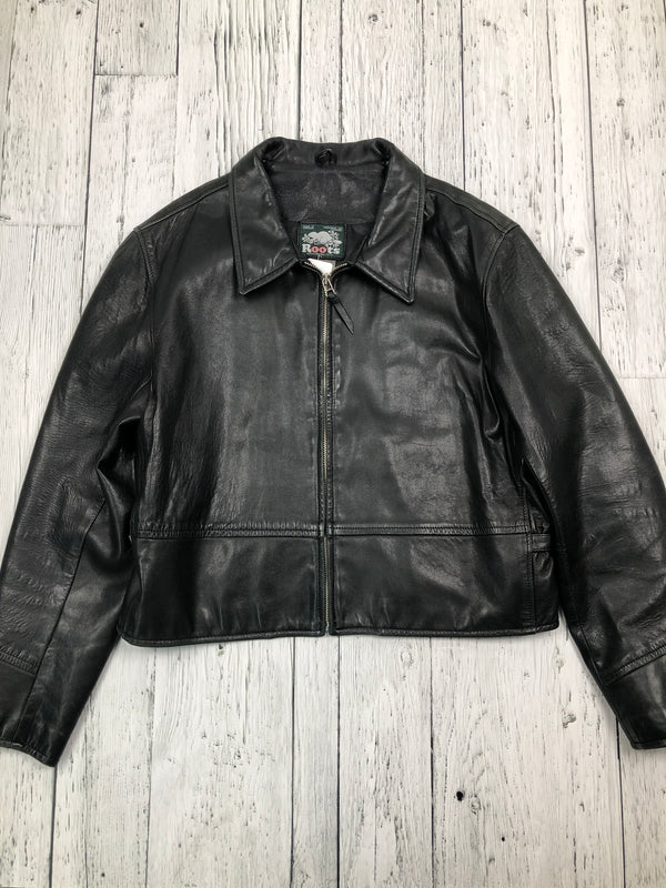Roots black leather jacket - Hers S/4
