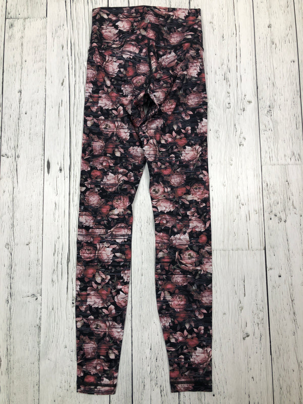 lululemon pink floral leggings - Hers S/4
