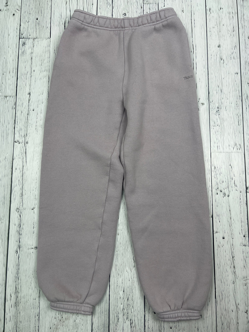 Tna Aritzia Sweatfleece purple pants - Hers Xs