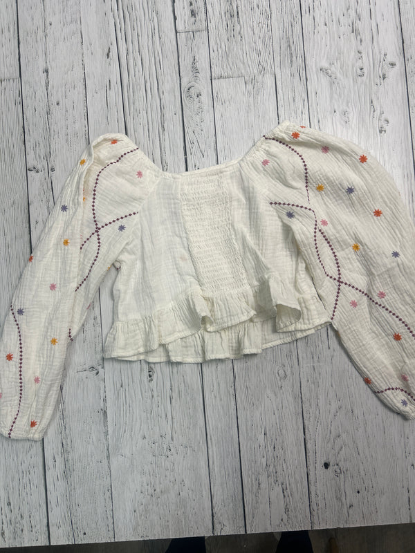 Zara White floral shirt - Girls 12