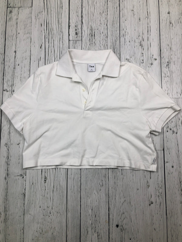 Tna Aritzia white cropped shirt - Hers XS