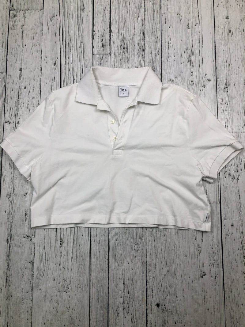 Tna Aritzia white cropped shirt - Hers XS