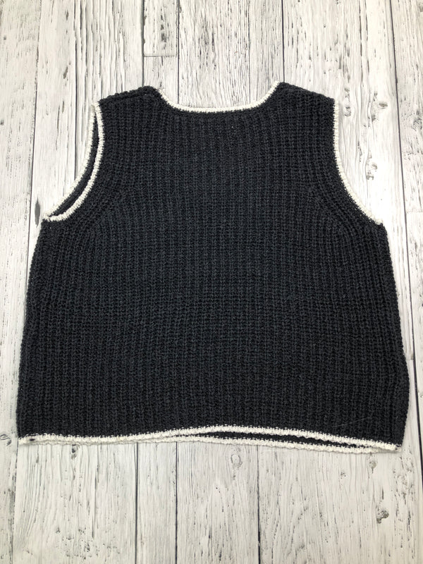 Oak+Fort grey white sweater vest - Hers XS