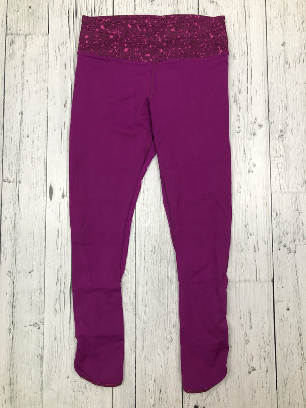 lululemon purple patterned leggings - Hers S/6