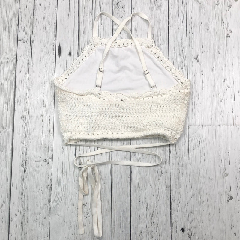 Hollister white knitted tank top - Hers S