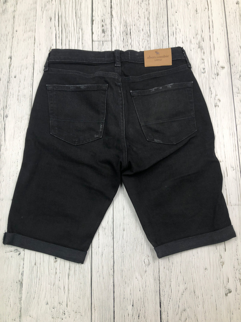 Abercrombie kids black distressed denim shorts - Boys 13/14