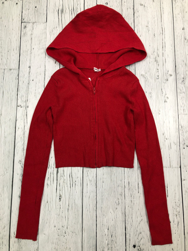 Garage red cropped sweater - Hers S