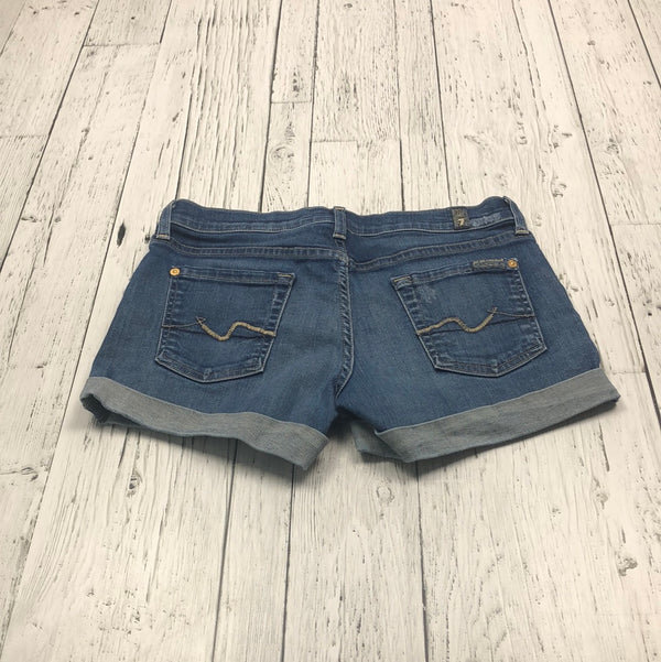 7 for all mankind blue jean shorts - Hers XS/26