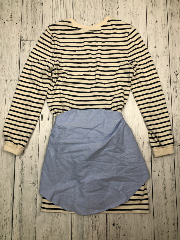 Veronica Beard white blue striped dress - Hers M