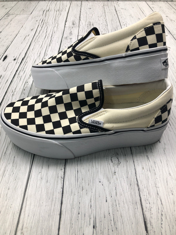 Vans black white checkered platform shoes - Hers 7.5